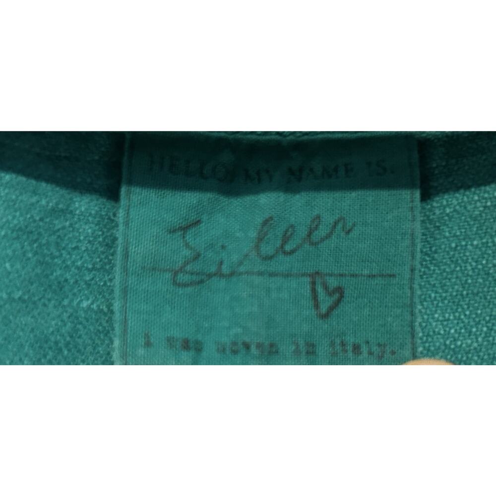 Frank & Eileen Eileen Green Solid Button-Up Shirt L Cotton Long Sleeve Pockets - Picture 4 of 12